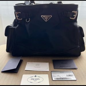 SOLD Black Tessuto nylon Prada shoulder bag